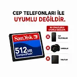 Sandisk 512MB CF Kart Endüstriyel Hafıza Kartı