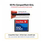 Sandisk 512MB CF Kart Endüstriyel Hafıza Kartı