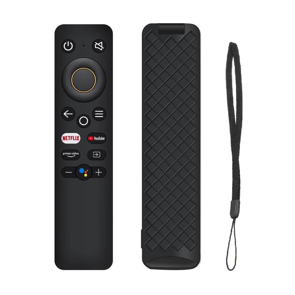 Realme 4k Tv Stick Uyumlu Uzaktan Kumanda Kılıfı - Silikon Koruyucu Kılıf - Siyah