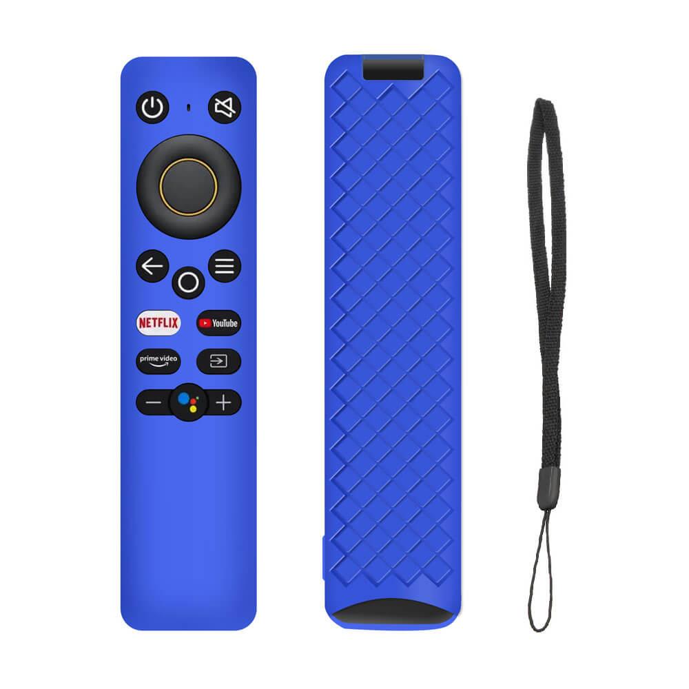 Realme 4k Tv Stick Uyumlu Uzaktan Kumanda Kılıfı - Silikon Koruyucu Kılıf - Koyu Mavi