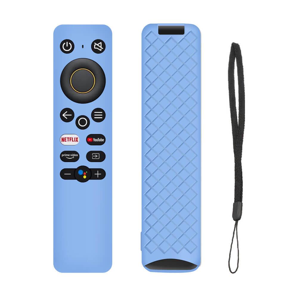 Realme 4k Tv Stick Uyumlu Uzaktan Kumanda Kılıfı - Silikon Koruyucu Kılıf - Açık Mavi