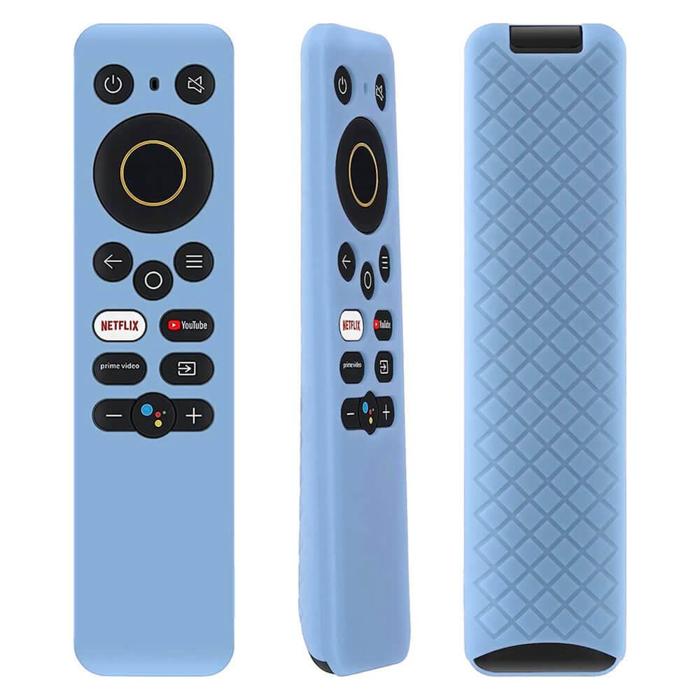 Realme 4k Tv Stick Uyumlu Uzaktan Kumanda Kılıfı - Silikon Koruyucu Kılıf - Açık Mavi
