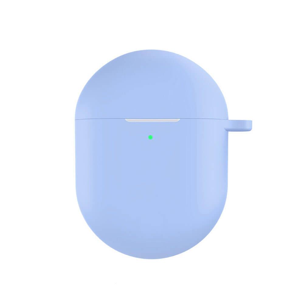 Koodmax Xiaomi Redmi Buds 4 Uyumlu Silikon Kılıf + Metal Kopça - Açık Mavi - PR13