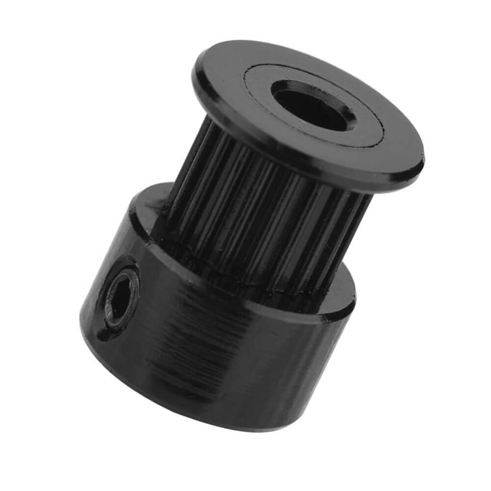 Gt2 16 Diş 5mm Alüminyum Alaşım Dişli Senkron Zamanlama Kayışı Kasnağı - Siyah