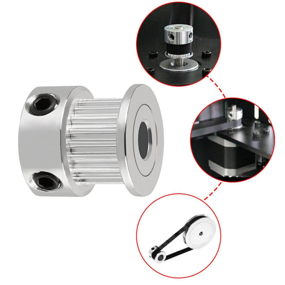 Gt2 20x16 Diş 6mm Alüminyum Alaşım Dişli Senkron Zamanlama Kayışı Kasnağı - GD194
