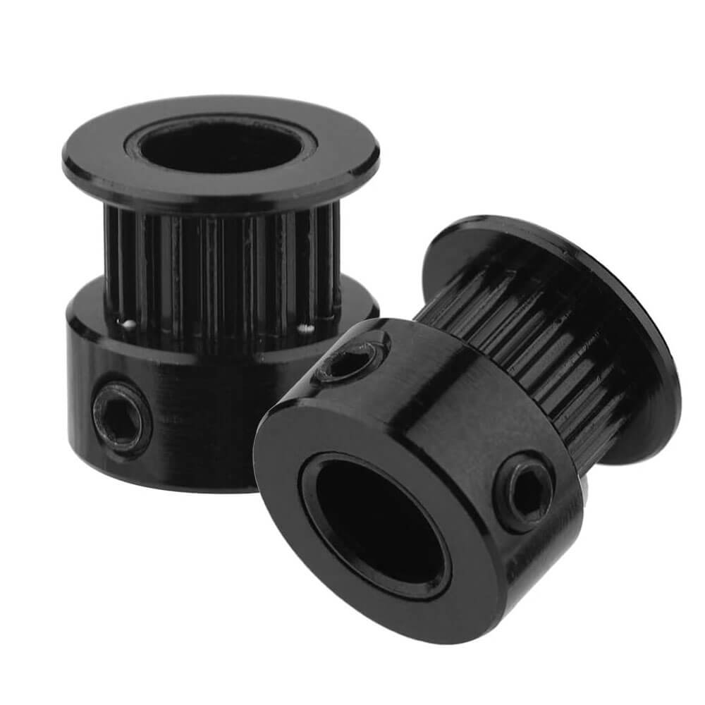 Gt2 20 Diş 8mm Alüminyum Alaşım Dişli Senkron Zamanlama Kayışı Kasnağı - Siyah - GD192