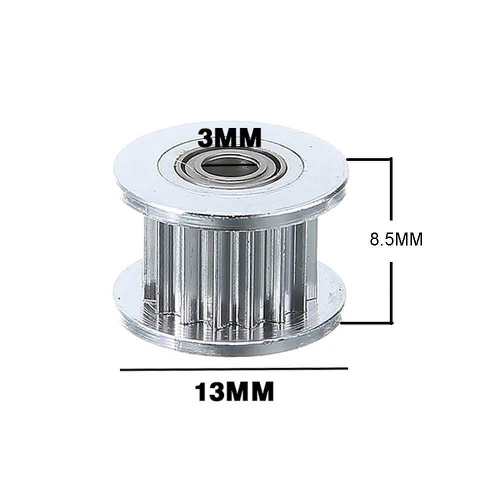 3D Yazıcı GT2-6mm H Tipi Dişli Rulmanlı Kasnak 16T 3mm