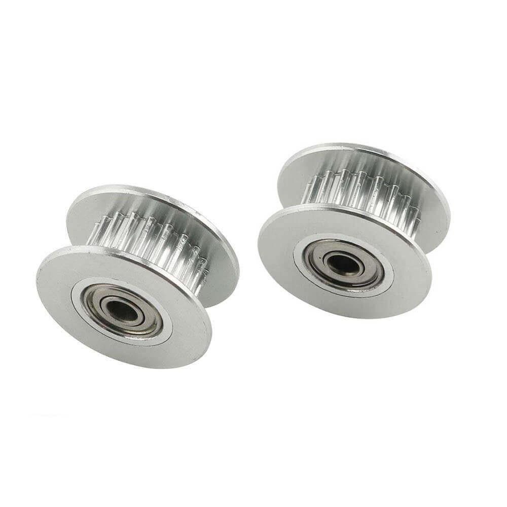 3D Yazıcı Gt2 20 Diş Avare H Tipi Kasnak Vida Deliği 3mm Kayış 6mm Rulmanlı