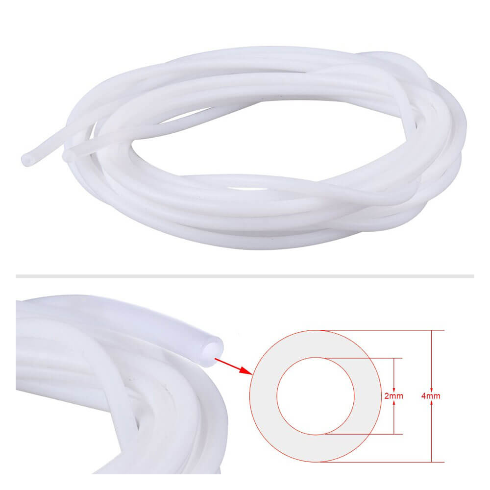 3D Yazıcı Ptfe Teflon Boru 4x6mm 3.0mm - Beyaz - 1 Metre - GD217