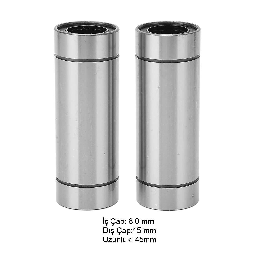 3D Yazıcı LM8luu Lineer Rulman 45x15x8mm