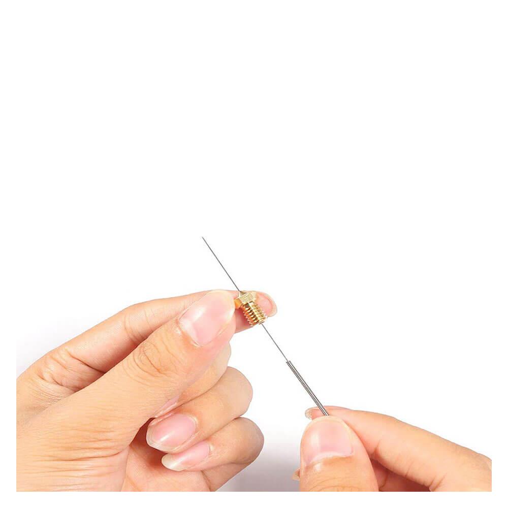 3D Yazıcı 0.8mm Nozzle Temizleme İğnesi Paslanmaz Çelik - 5 Adet - GD287