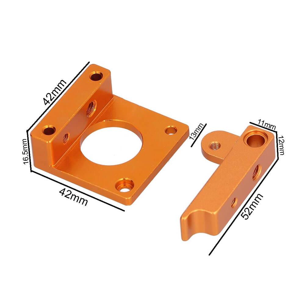 3D Yazıcı Alüminyum Blok 1.75 mm Ekstrüder Braketi MK8 Montaj Bloğu Sağ El