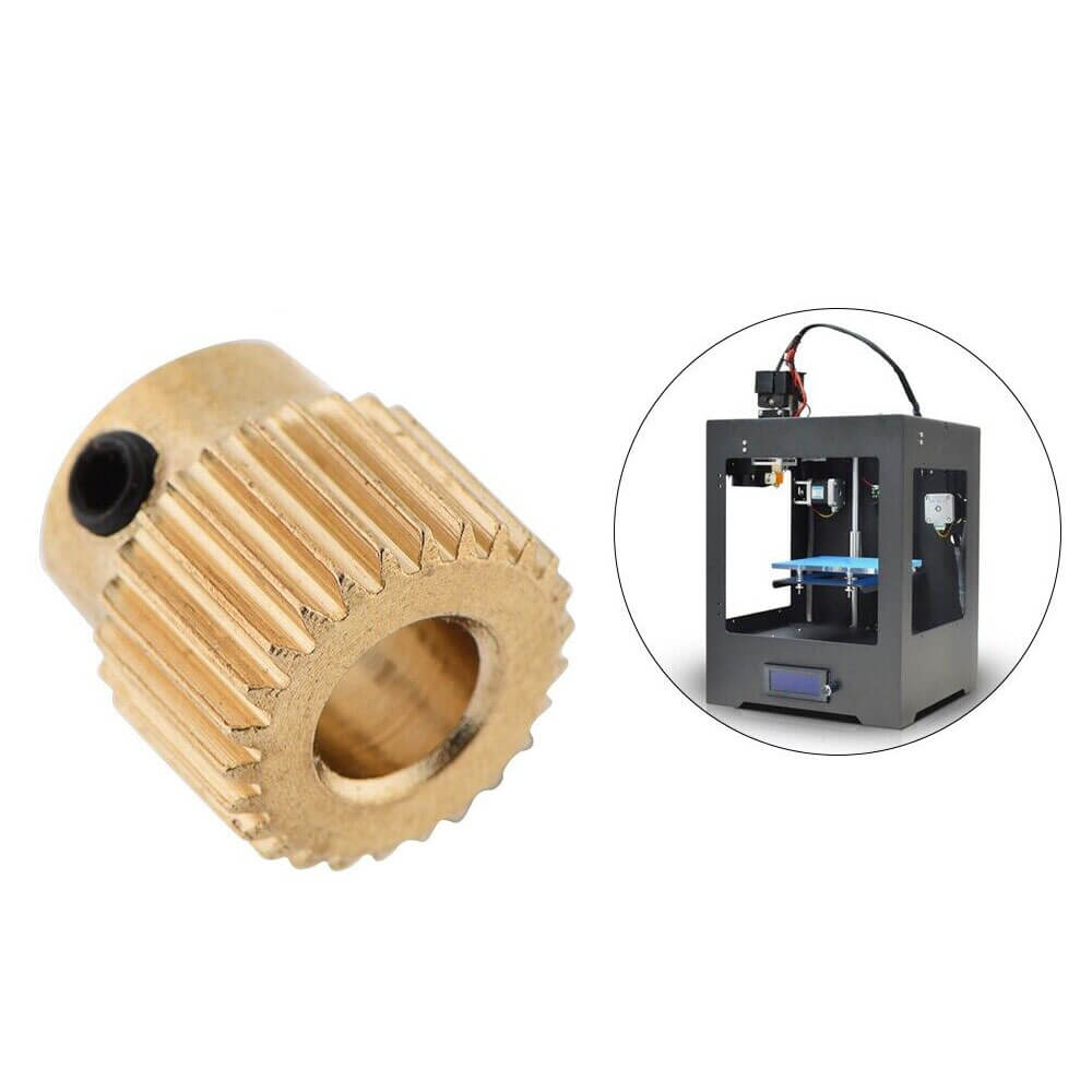Mk8 Extruder 40 Diş-5mm Pirinç Özel Tel Besleme Ekstrüzyon Tekerleği Dişlisi - GD298