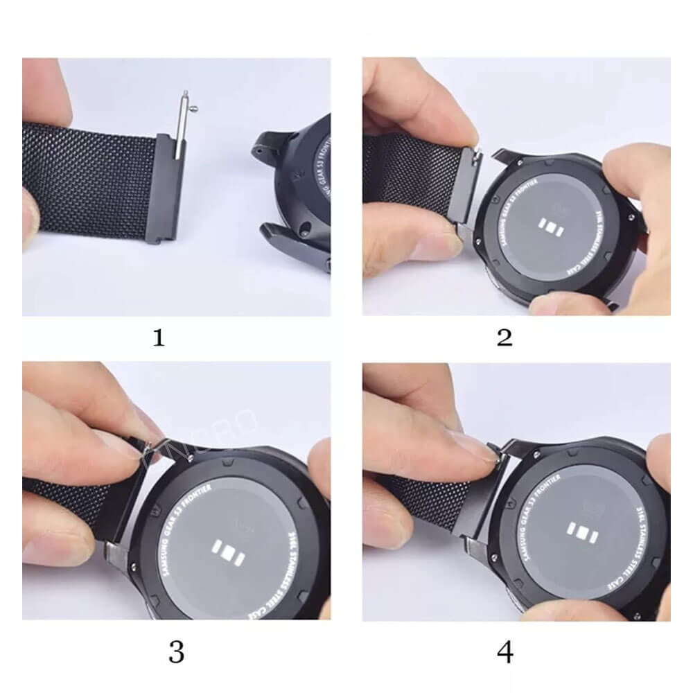Paslanmaz Çelik Yaylı Otomatik Boynuzlu Kol Saati Kordon Bağlantı Pimi Susta - 1.5mm 23mm - Pims1