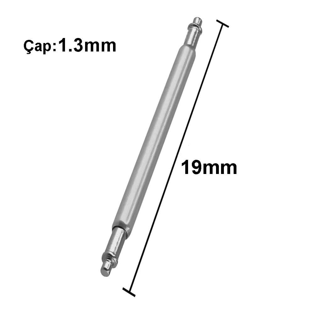 Paslanmaz Çelik Yaylı Kol Saati Kordon Pimi Susta - 1.3mm 19mm - Pims4
