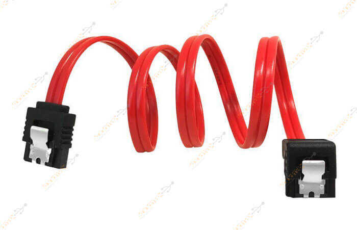 40 cm Sata Data Kablo - 90 Derece - Metal Klip