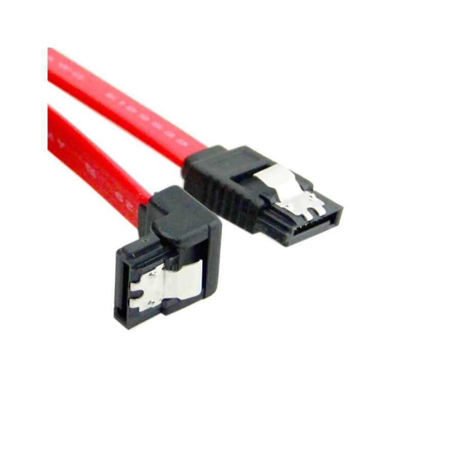 40 cm Sata Data Kablo - 90 Derece - Metal Klip