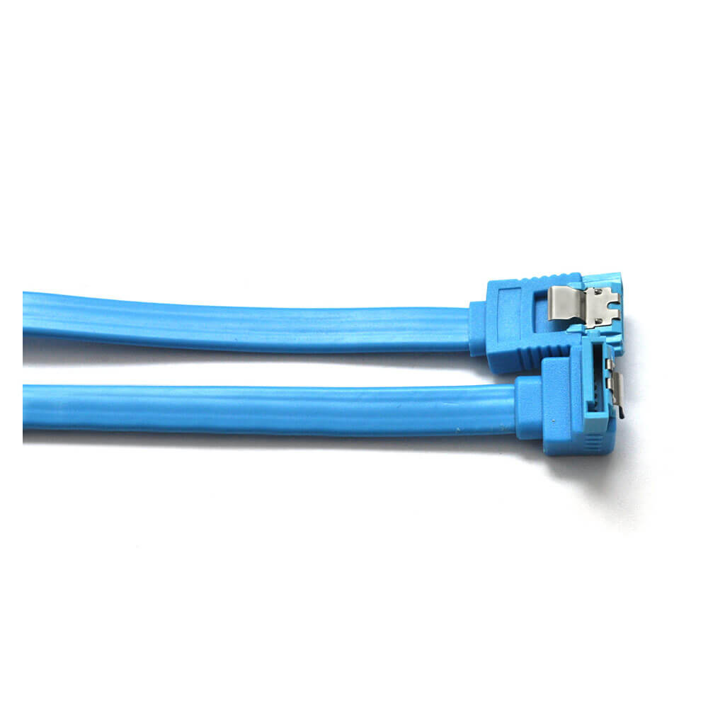 Koodmax Sata 3.0 Data Kablosu Mavi - Sata 3.0 L Tipi Veri Kablo - 2 Adet - 41.5 cm