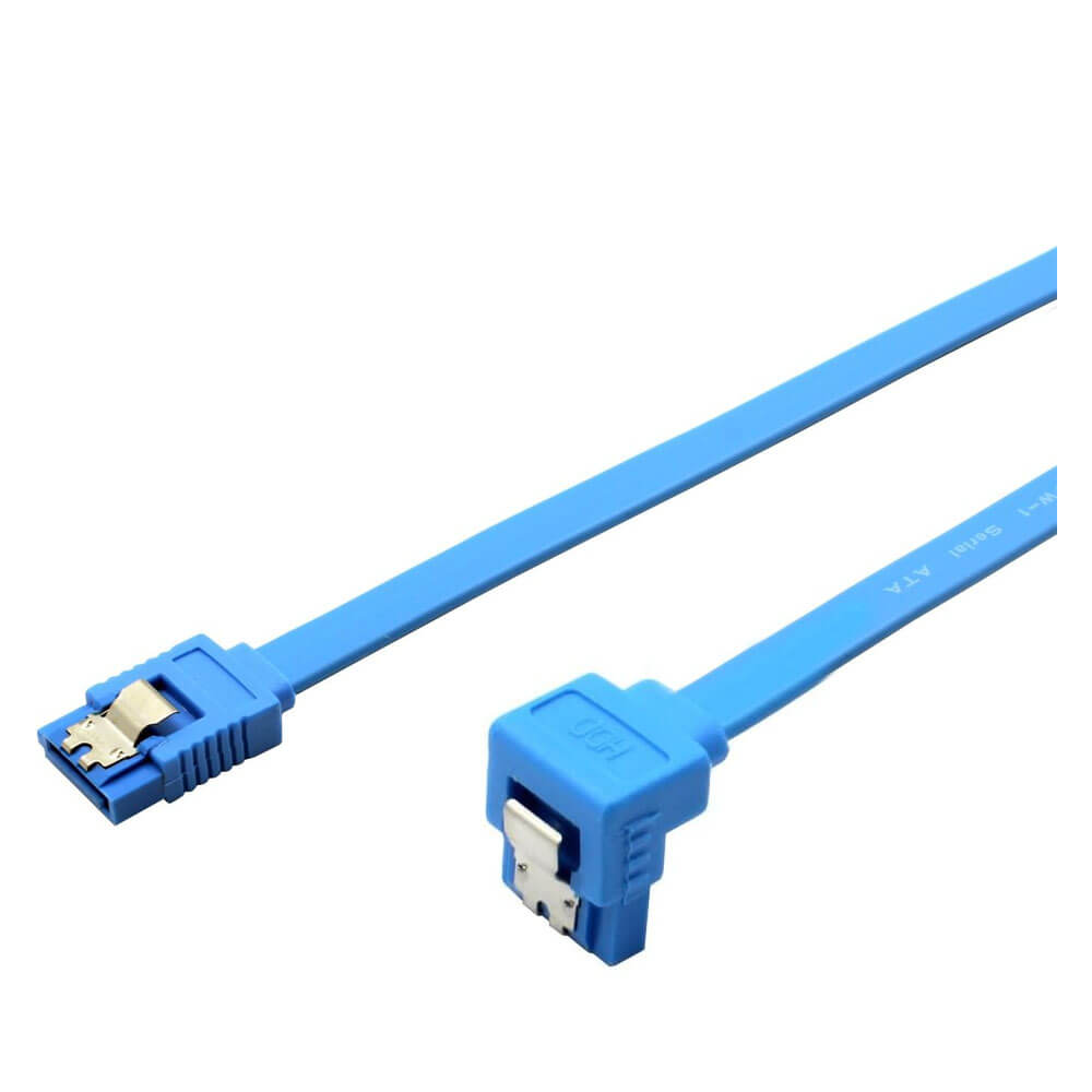 Koodmax Sata 3.0 Data Kablosu Mavi - Sata 3.0 L Tipi Veri Kablo - 2 Adet - 41.5 cm