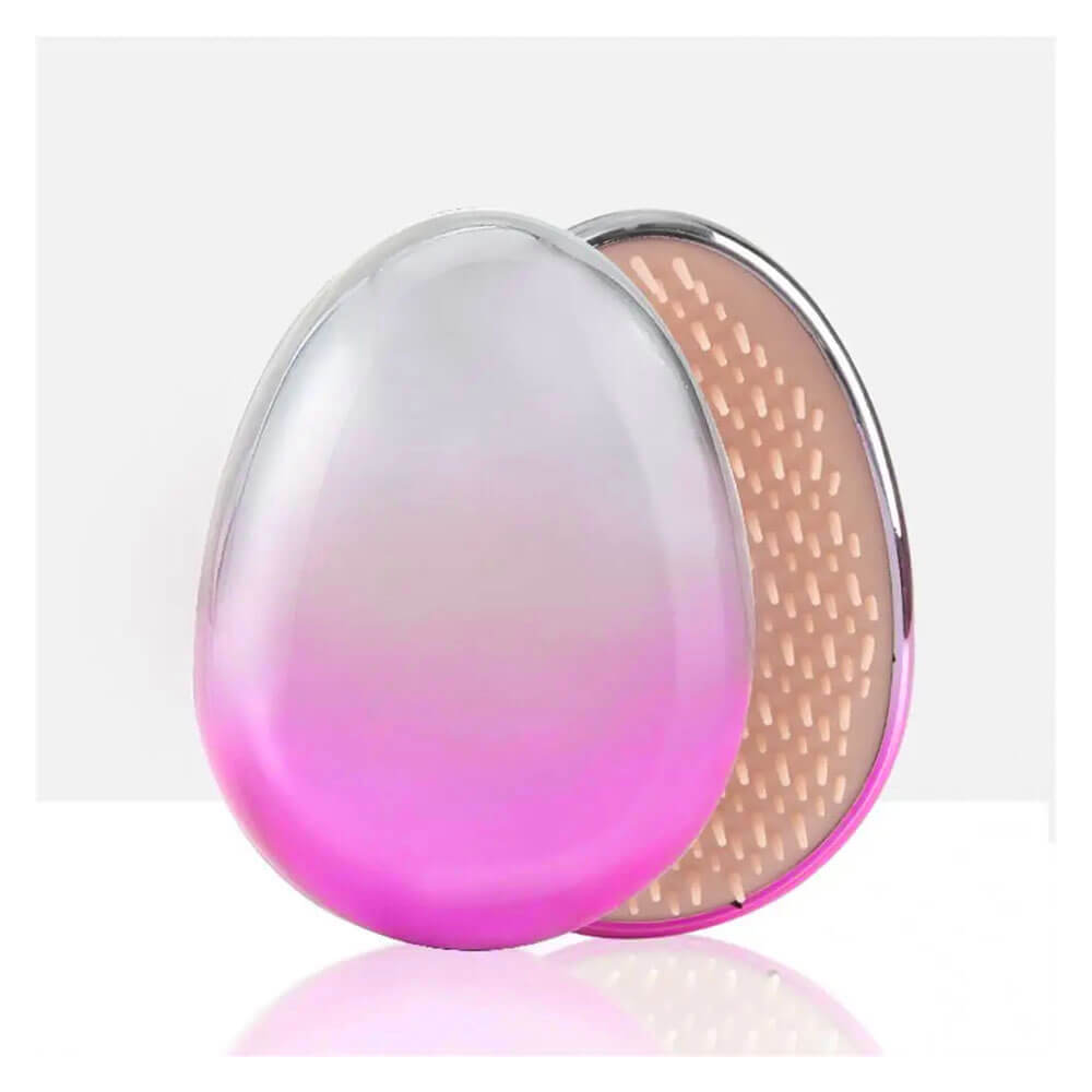 Koodmax Saç Şekillendirici Dolaşık Açıcı Çocuk Tarağı Oval Tarak – Galvanik Kaplama Pembe - TR5