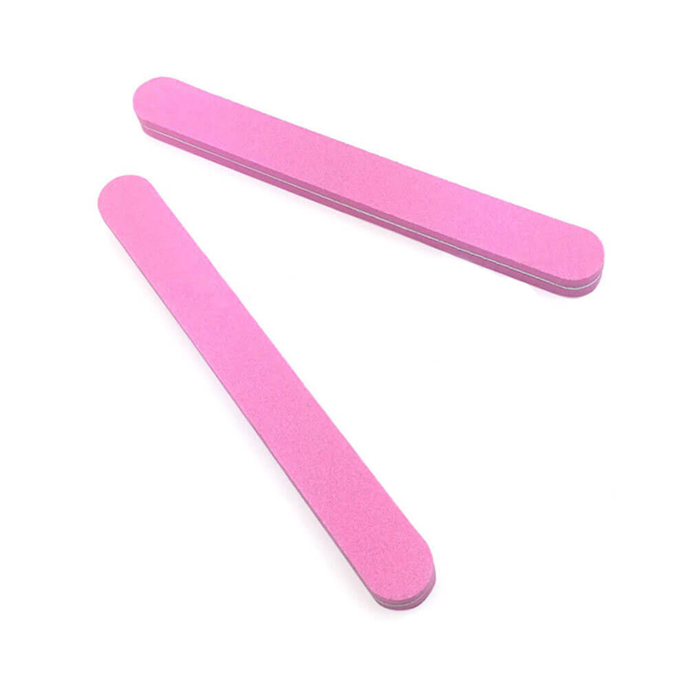 Koodmax Aşınmaya Dayanıklı 100/180 Kumlu Çift Taraflı Tırnak Törpüsü Düz – Pembe - NF5