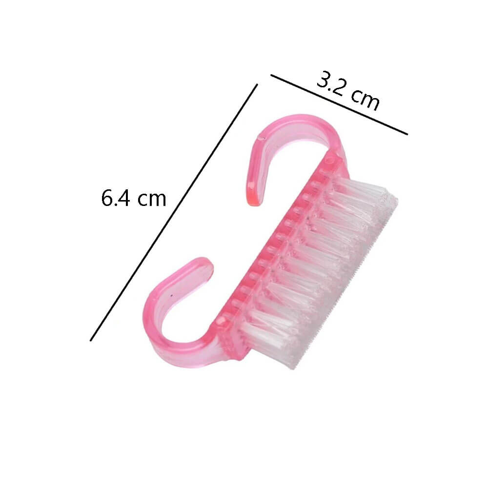 Koodmax Mini Tırnak Temizleme Fırçası Tırnak Toz Temizleme Fırçası - Pembe - NF15