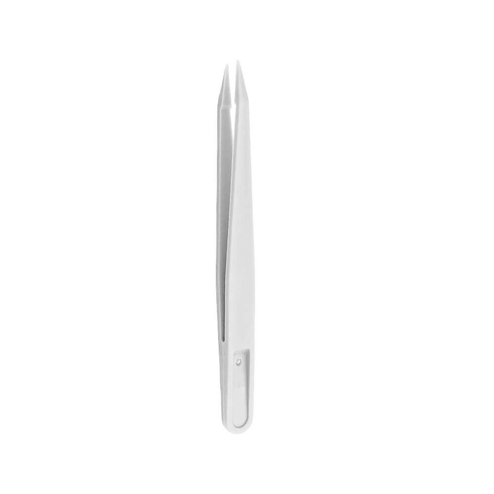 Koodmax Hassas Elektronik ve El Sanatları Tamir Cımbızı Sert Plastik 12cm Düz Cımbız Beyaz - TW1