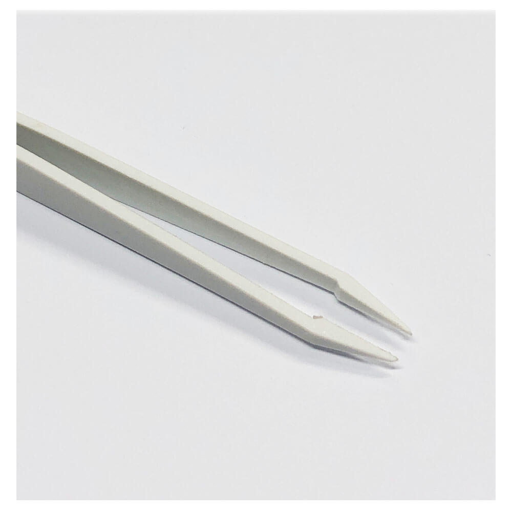 Koodmax Hassas Elektronik ve El Sanatları Tamir Cımbızı Sert Plastik 12cm Düz Cımbız Beyaz - TW1
