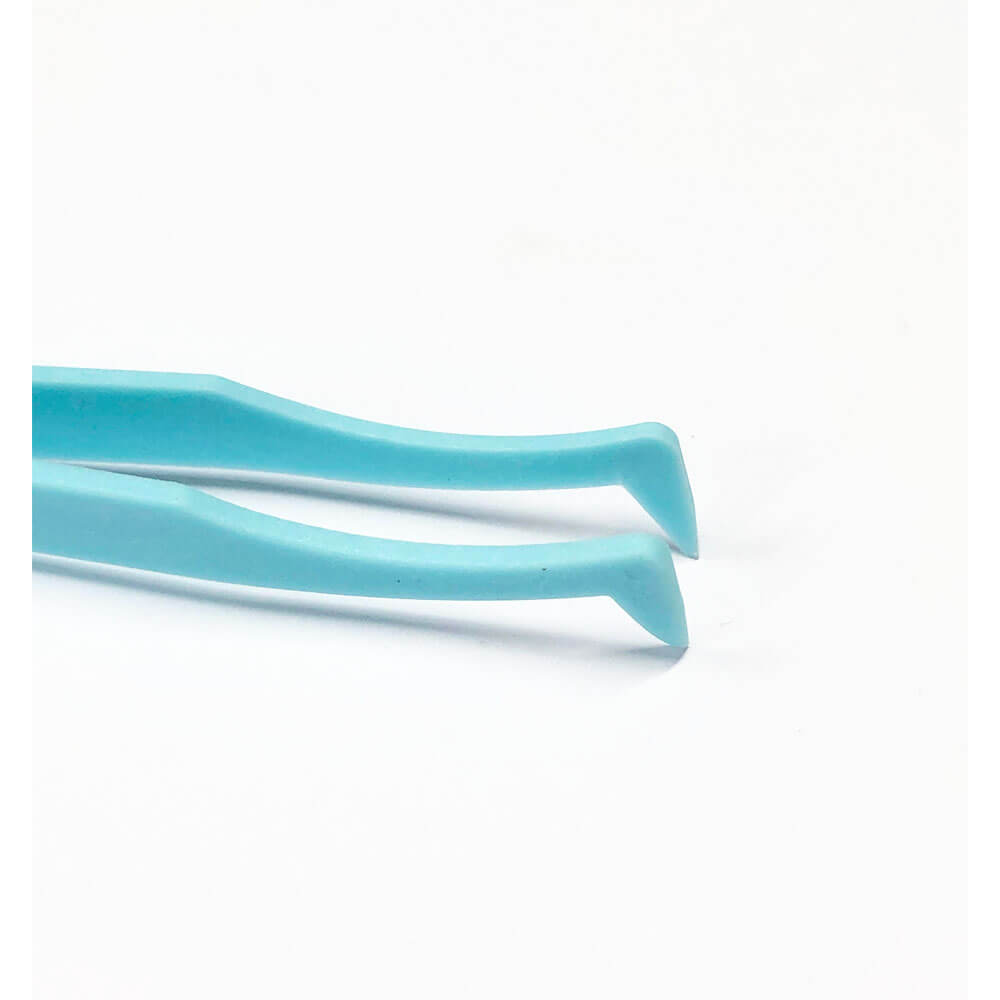 Koodmax Hassas Elektronik ve El Sanatları Tamir Cımbızı Sert Plastik 11.5cm Dirsek Cımbız Mavi - TW2