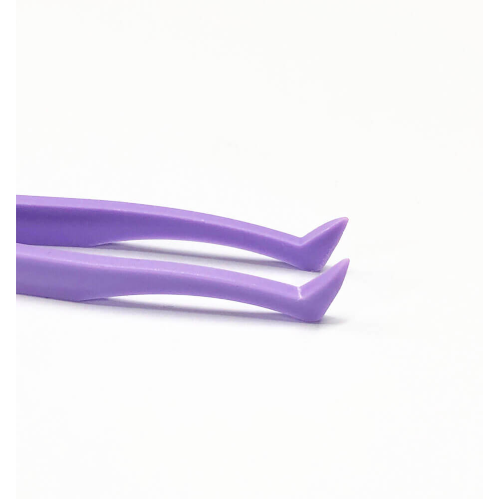 Koodmax Hassas Elektronik ve El Sanatları Tamir Cımbızı Sert Plastik 11.5cm Dirsek Cımbız Mor- TW2