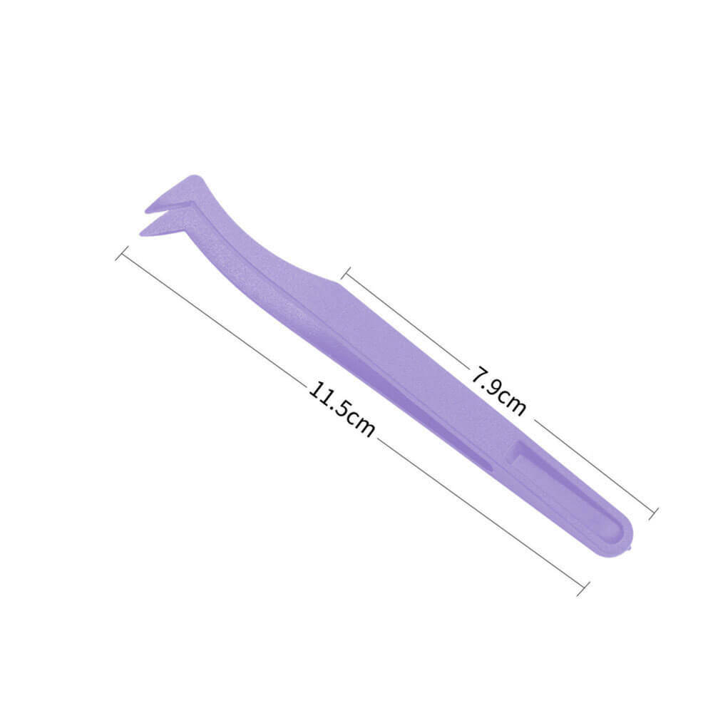 Koodmax Hassas Elektronik ve El Sanatları Tamir Cımbızı Sert Plastik 11.5cm Dirsek Cımbız Mor- TW2