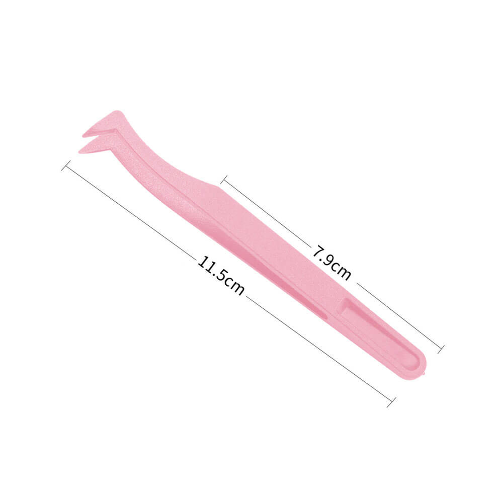 Koodmax Hassas Elektronik ve El Sanatları Tamir Cımbızı Sert Plastik 11.5cm Dirsek Cımbız Pembe- TW2