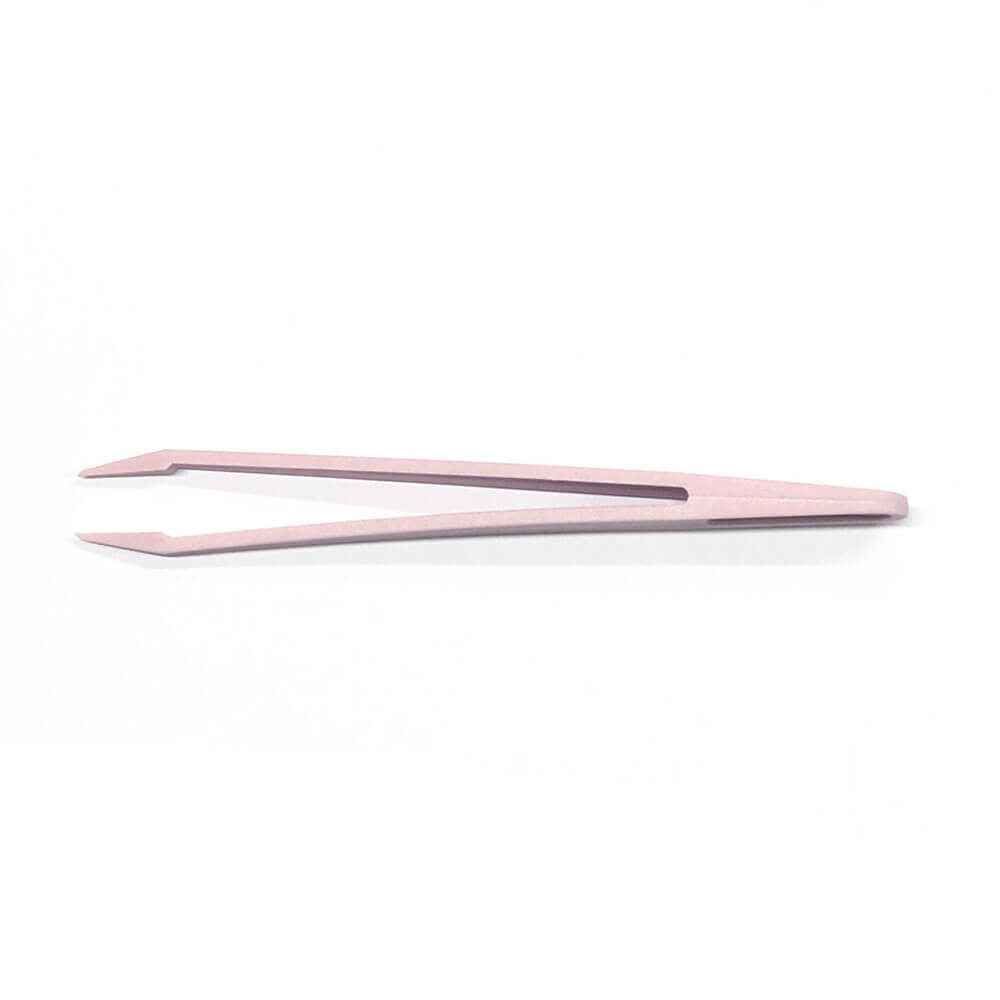 Koodmax Hassas Elektronik ve El Sanatları Tamir Cımbızı Sert Plastik 11cm Düz Cımbız Açık Pembe- W4