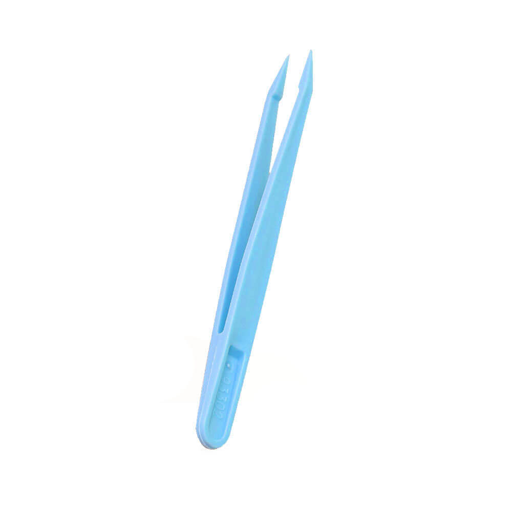 Koodmax Hassas Elektronik ve El Sanatları Tamir Cımbızı Sert Plastik 11cm Düz Cımbız Mavi - TW4