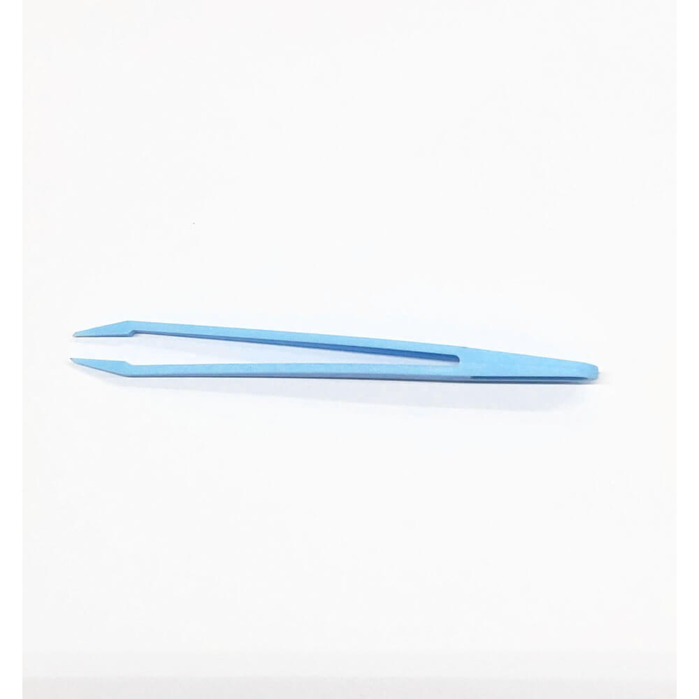 Koodmax Hassas Elektronik ve El Sanatları Tamir Cımbızı Sert Plastik 11cm Düz Cımbız Mavi - TW4