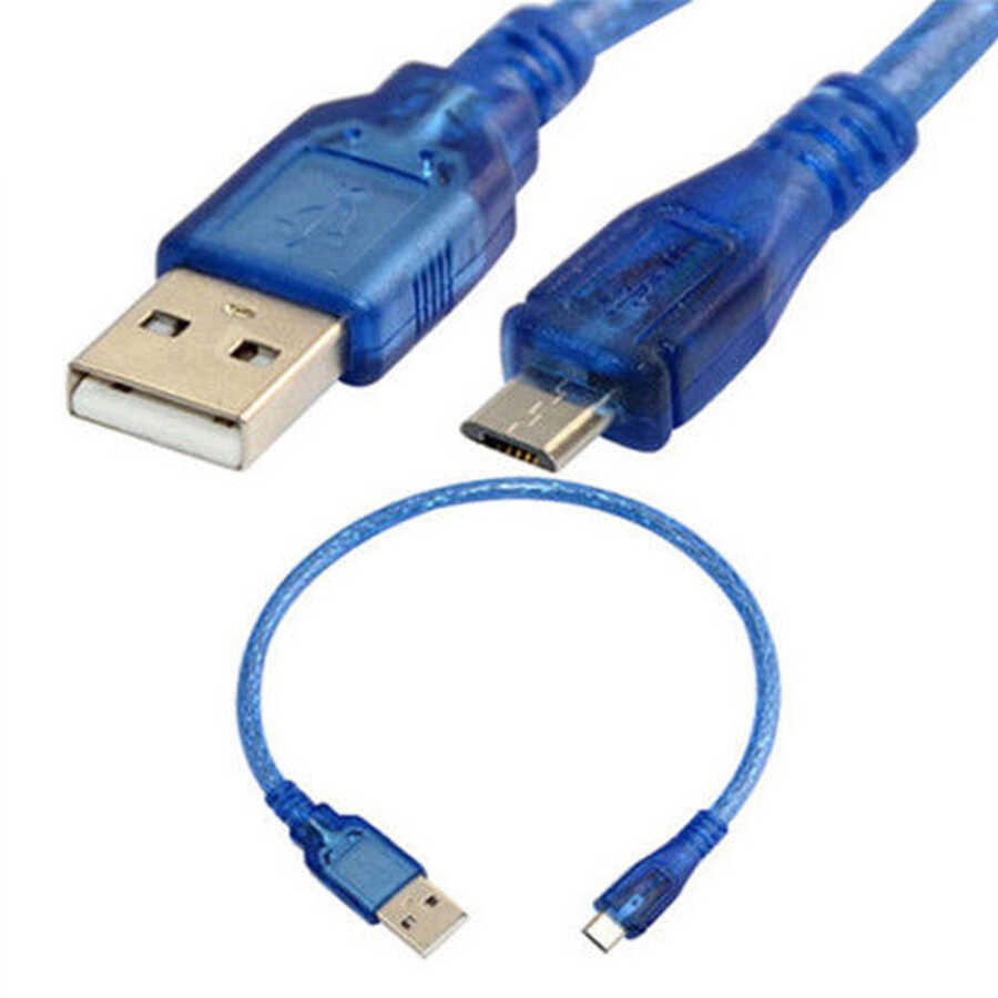 Samsung Sony Htc LG Micro Mikro Usb Şarj Kablo 30cm