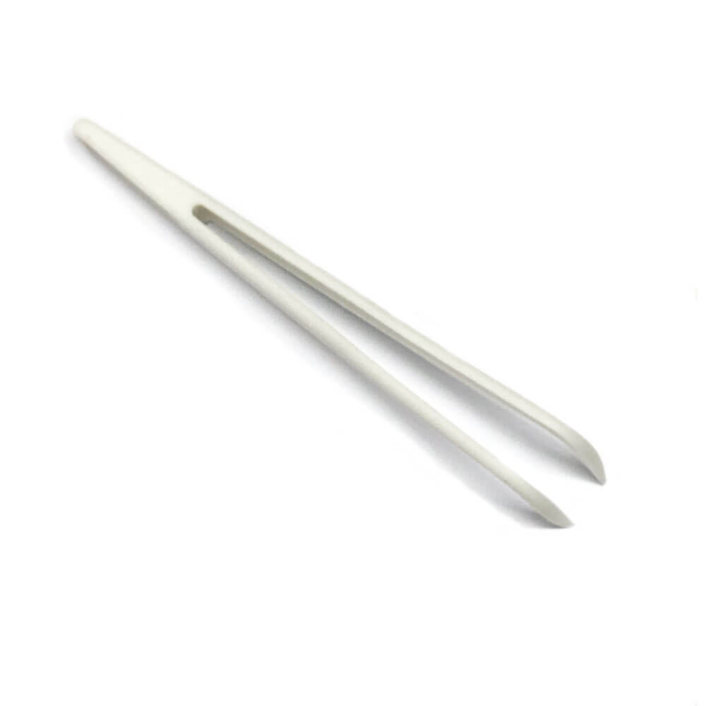 Koodmax Hassas Elektronik ve El Sanatları Tamir Cımbızı Sert Plastik 11cm Kavisli Cımbız Beyaz-TW5
