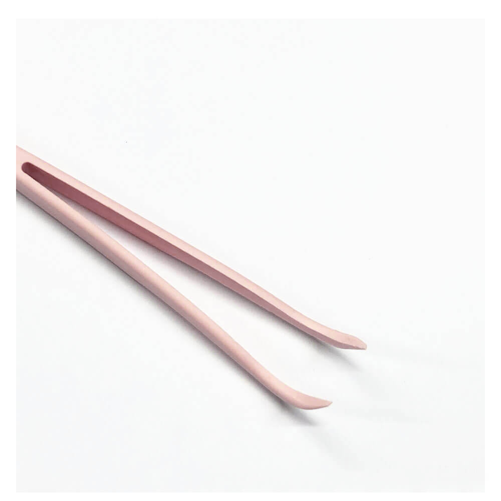 Koodmax Hassas Elektronik ve El Sanatları Tamir Cımbızı Sert Plastik 11cm Kavisli Cımbız Açık Pembe-TW5