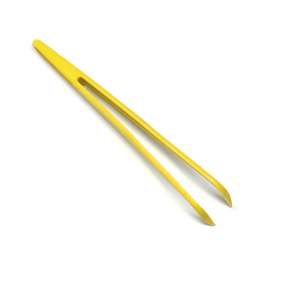 Koodmax Hassas Elektronik ve El Sanatları Tamir Cımbızı Sert Plastik 11cm Kavisli Cımbız Sarı-TW5
