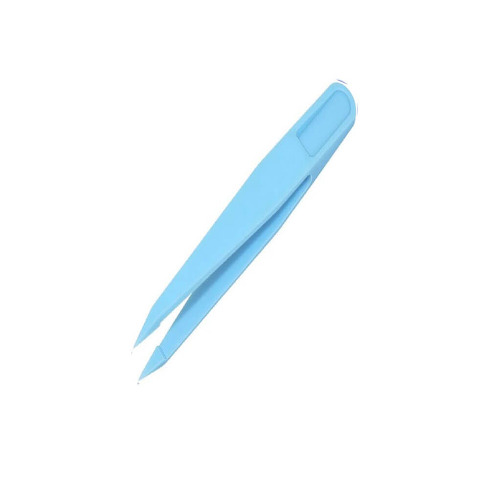 Koodmax Hassas Elektronik ve El Sanatları Tamir Cımbızı Sert Plastik 8cm Düz Cımbız Mavi - TW6