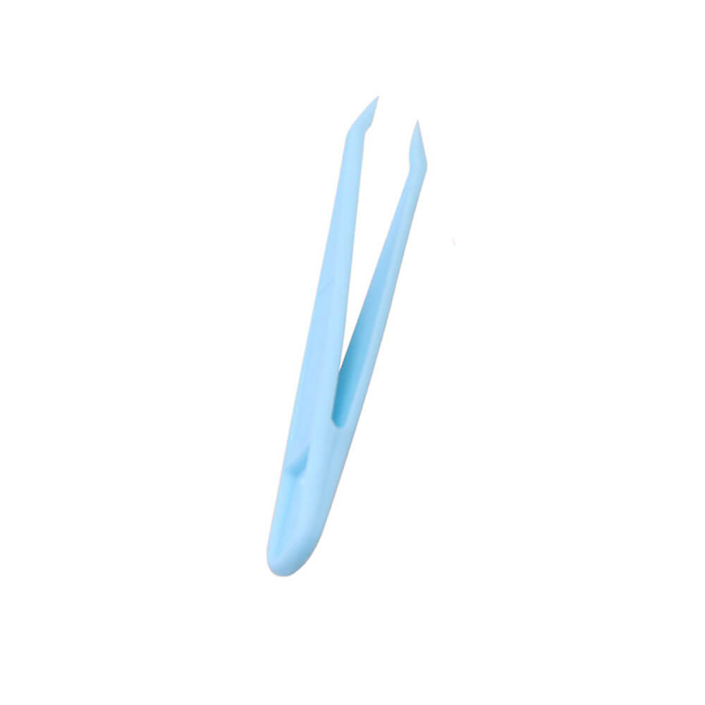Koodmax Hassas Elektronik ve El Sanatları Tamir Cımbızı Sert Plastik 8cm Düz Cımbız Mavi - TW6