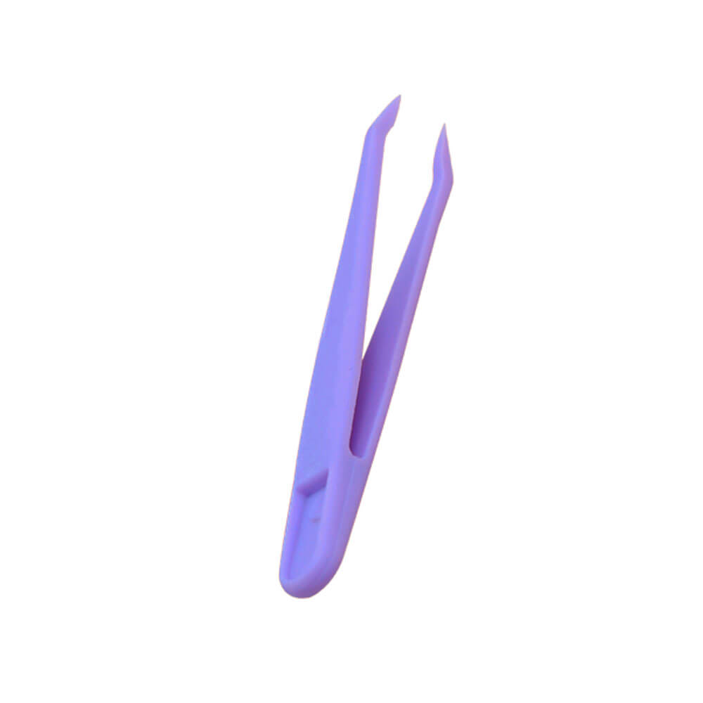 Koodmax Hassas Elektronik ve El Sanatları Tamir Cımbızı Sert Plastik 8cm Düz Cımbız Mor - TW6
