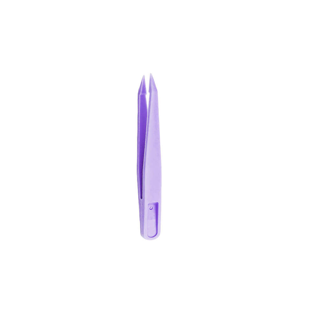 Koodmax Hassas Elektronik ve El Sanatları Tamir Cımbızı Sert Plastik 8cm Düz Cımbız Mor - TW6