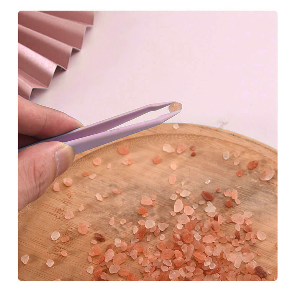 Koodmax Hassas Elektronik ve El Sanatları Tamir Cımbızı Sert Plastik 8cm Düz Cımbız Pembe - TW6