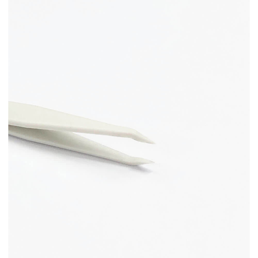 Koodmax Hassas Elektronik ve El Sanatları Tamir Cımbızı Sert Plastik 6cm Düz Cımbız Beyaz - TW7