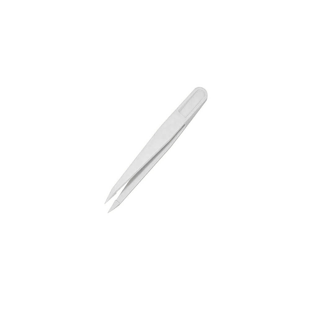 Koodmax Hassas Elektronik ve El Sanatları Tamir Cımbızı Sert Plastik 6cm Düz Cımbız Beyaz - TW7