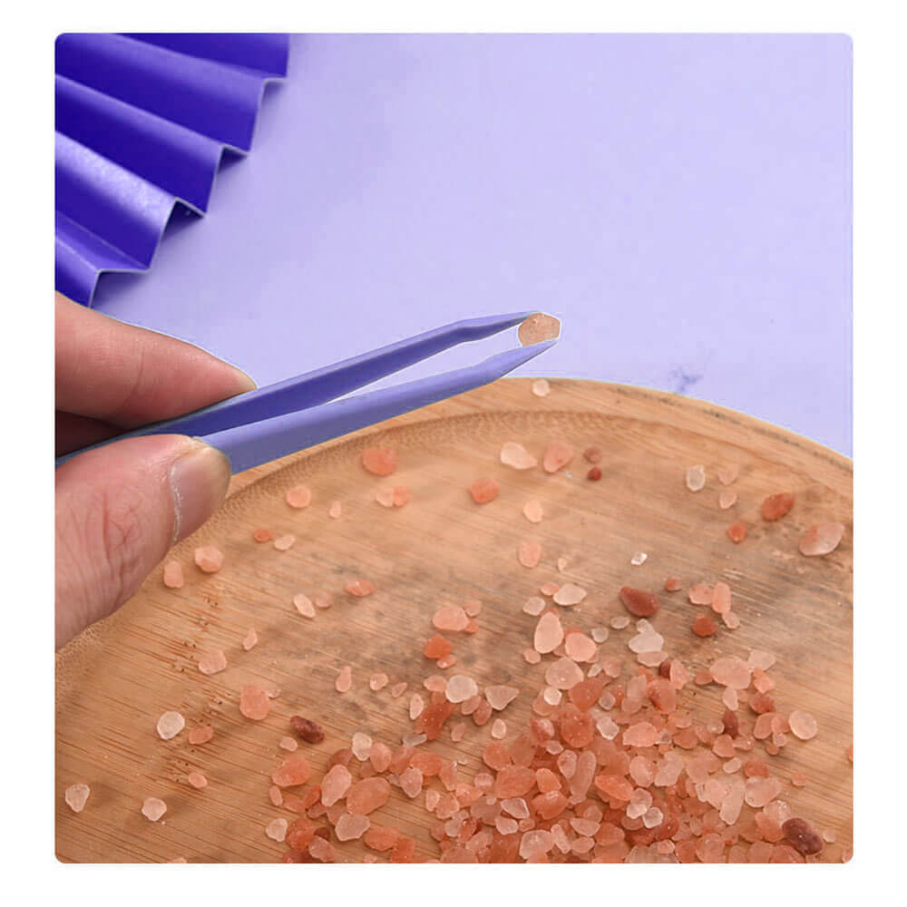 Koodmax Hassas Elektronik ve El Sanatları Tamir Cımbızı Sert Plastik 6cm Düz Cımbız Mor - TW7