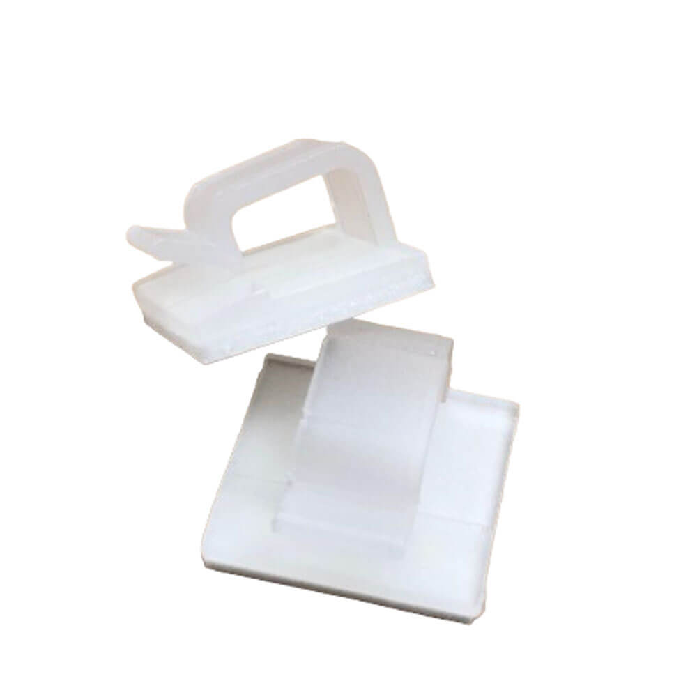 WCL-1007 Kablo Sabitleme Kelepçesi Klipsi-Yapışkanlı Duvar Kablo Tutucu 16,5x15,5x10mm - Şeffaf –KA24