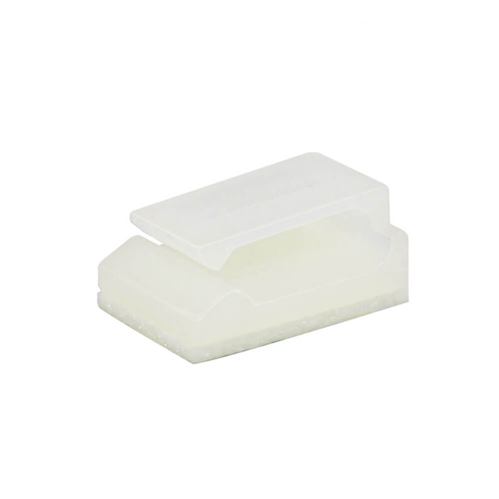 NC-912 Kablo Sabitleme Kelepçesi Klipsi-Yapışkanlı Duvar Kablo Tutucu 12x9x6mm - Beyaz –KA2