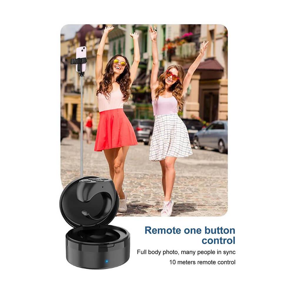 JX-05 Bluetooth 5.3 Uzaktan Kumanda Tiktok Fotoğraf Video Çekme Kumandası - Siyah